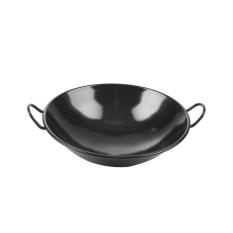 Wajan Kuali Wok Hitam Enamel 34Cm Anti Lengket - Uum4W1