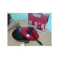 Wajan Panci Supra Wok 36 Teflon Berkualitas Bagus Murah +Spatula Nylon