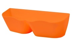 Dinding Dipasang Rak Sepatu Plastik Kreatif Sepatu Rak Pemegang Lengket Rumah Sepatu (Orange)