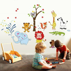 Wall Stiker Cute Wild Animal Anak