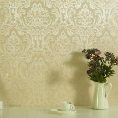 WALLPAPER STICKER PREMIUM VINYL BATIK ELEGANT CREAM
