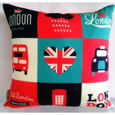 Waterproof Sarung Bantal Unik Vintage Cantik Lucu Sofa / Kursi London Icon