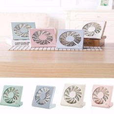 Wedzwe 3 Kecepatan Mini USB Table Desk Fan, Fan Pribadi, Notebook Folding Portable Fan (Operasi Yang Tenang, Kompatibilitas Tinggi, 2.6 Ft Kabel USB) untuk Home Office Travel-Empat Warna-Intl