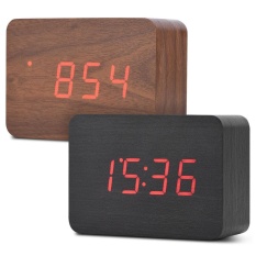 Wooden Digital Backlight LED Table Alarm Clock Snooze Thermometer Calendar CT 132204923947 - intl