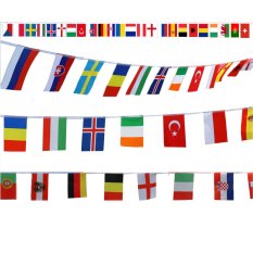 Nasional Bendera Negara Dunia Tali Gantungan Top 24 Negara 2016 Juara Sepak Bola Eropa