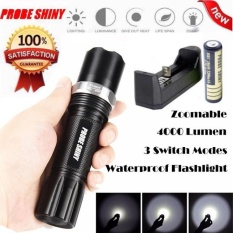 X800 4000 Lumen Zoomable XM-L Q5 Senter LED Lampu Lampu Lampu Obor 3 MOD-Intl