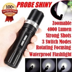 X800 4000 Lumen Zoomable XM-L Q5 Senter LED Lampu Lampu Lampu Obor 3 MOD-Intl