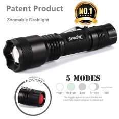 XML T6 5000LM Obor LED Taktis Zoomable Senter LED Torch Light-Intl