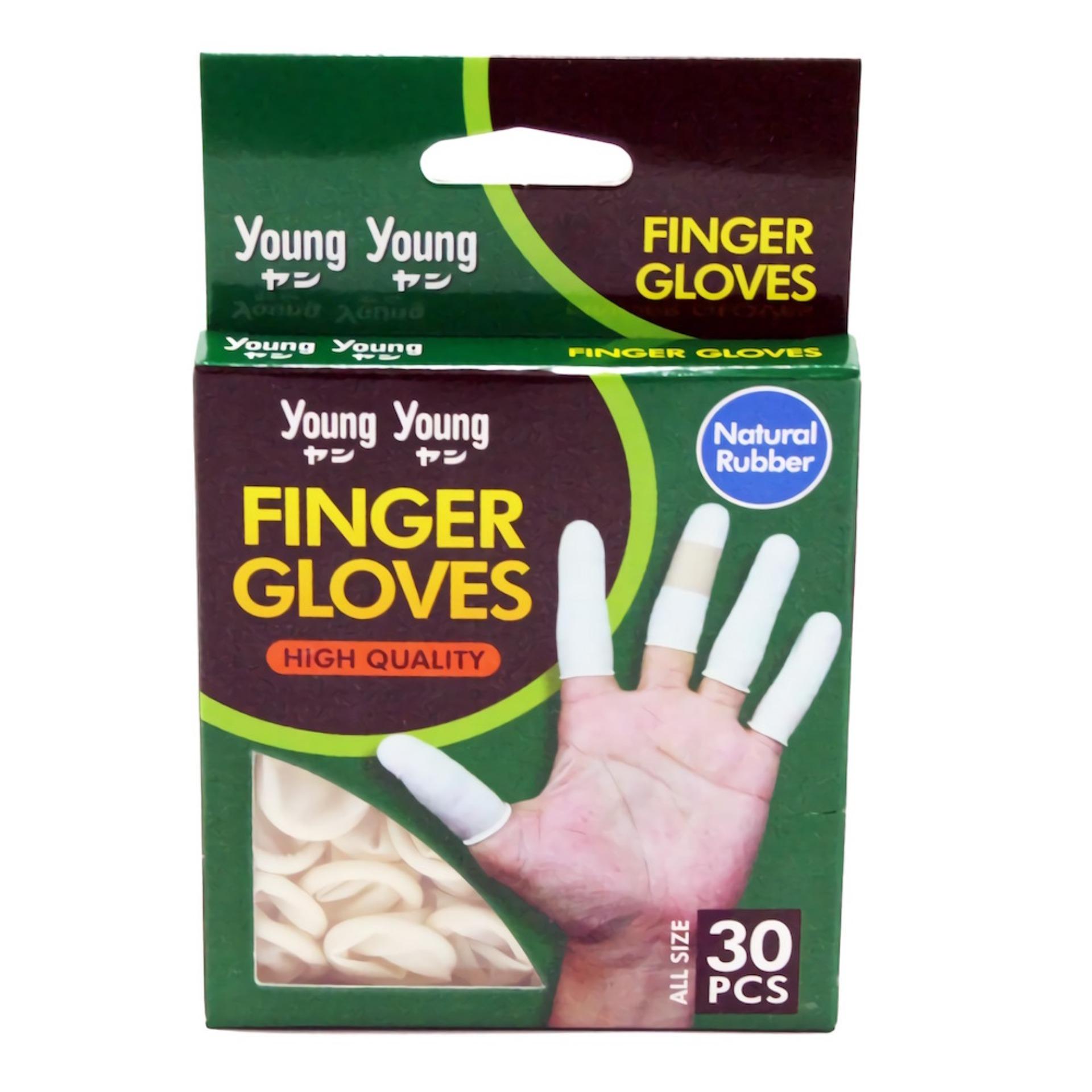 YOUNG YOUNG Sarung Jari Tangan IL FINGER GLOVES Finger Gloves Natural Rubber - Putih