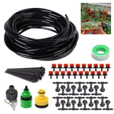 Yukufus 10 M/15 M/25 M Pipa Distribusi Watering Drip Kit Peralatan Penyiraman/Otomatis Peralatan Irigasi untuk Tukang Kebun Rumah Kaca Pendingin Suite Penyiraman Tanaman-Intl
