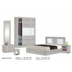 ZL Bedroom Set comes with Wardrobe, Bed, Dresser, Side table (Delivery& Installation to Klang Valley Only) - intl