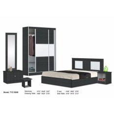 ZL Kamar Tidur Set Dilengkapi dengan Lemari Pakaian, Tempat Tidur, Lemari, Meja Samping (Pengiriman & Amp; Pemasangan untuk Klang Valley Hanya) & Nbsp;-Intl