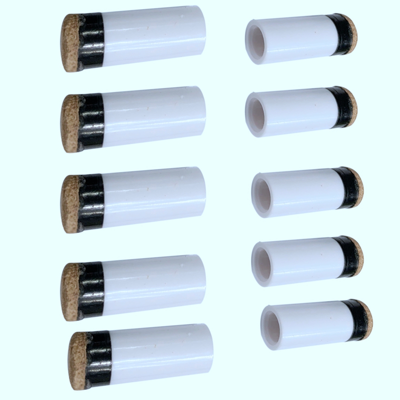 GSE Games & Sports Expert Billiard Cue Tip Replacement Kit - 12/13mm Screw-On Tips (Soft/Hard) With Nylon Ferrules