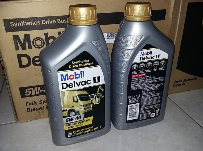 Oli Mobil Delvac 1 5W40 1L Fully Synthetic Genuine Oil