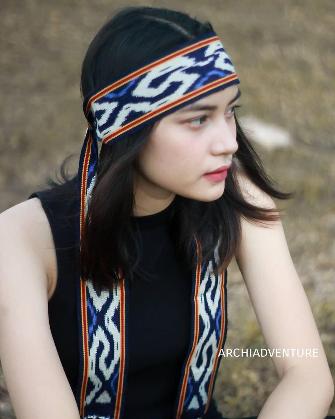 Ikat Kepala Tenun Etnik / Sabuk Aksesoris Wanita/ Syal Tenun Etnik IK150