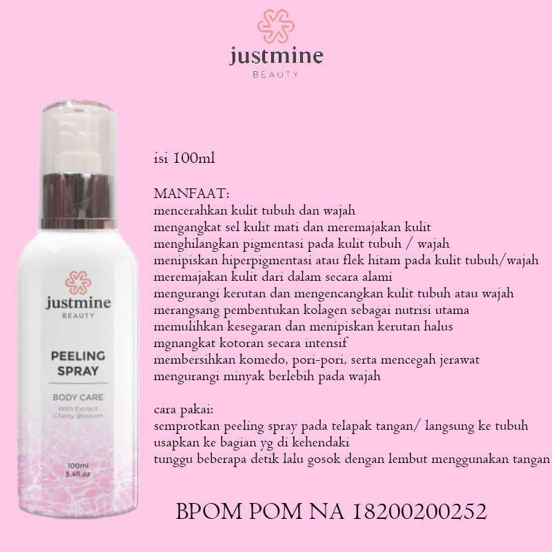 peeling spray justmine