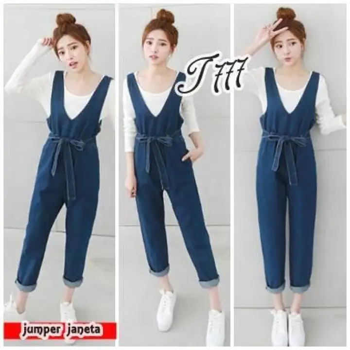 f&f denim jumpsuit