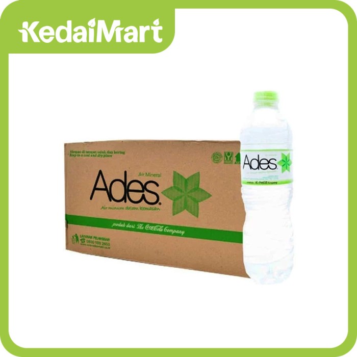 Ades Air Mineral 600 Ml 1 Dus Isi 24 Lazada Indonesia 8876