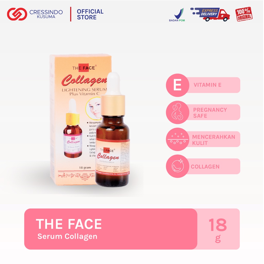 Cream Collagen The Face Plus Sabun Wajah / Krim Wajah Collagen Lazada
