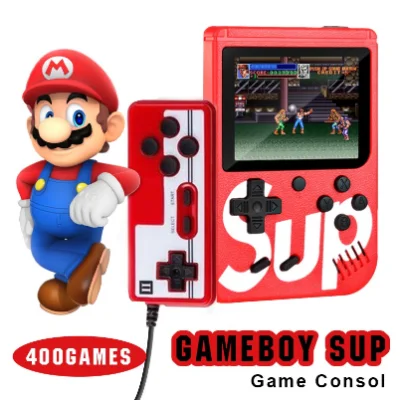 Gameboy Retro 400 in 1 Games Mini Portabel SUPRIME Red Series Console Games 1 PLAYER / 2 PLAYER - BLIDICILLA