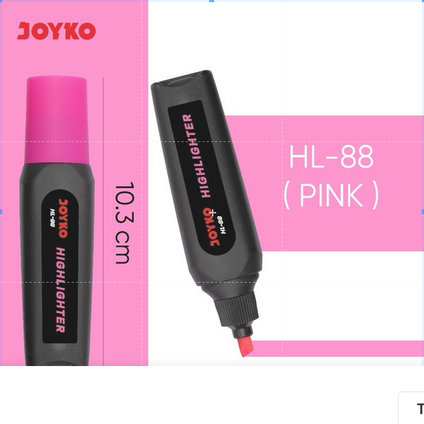 Stabilo Joyko HL-88 Neon Colors Body Black Series - Pink