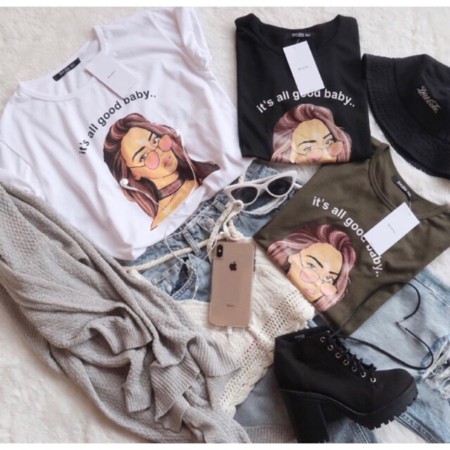 GOOD BABY / Kaos Wanita Casual | Lazada 