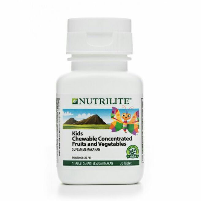 Nutrilite Kids Chewable Concentrate Fruit And Vegetable, Multivitamin ...