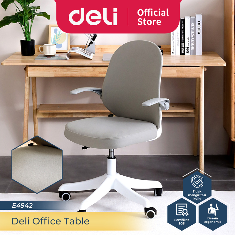 Deli Office Chair / Kursi Kerja Kantor / Kursi Staff Bentuk Ergonomis