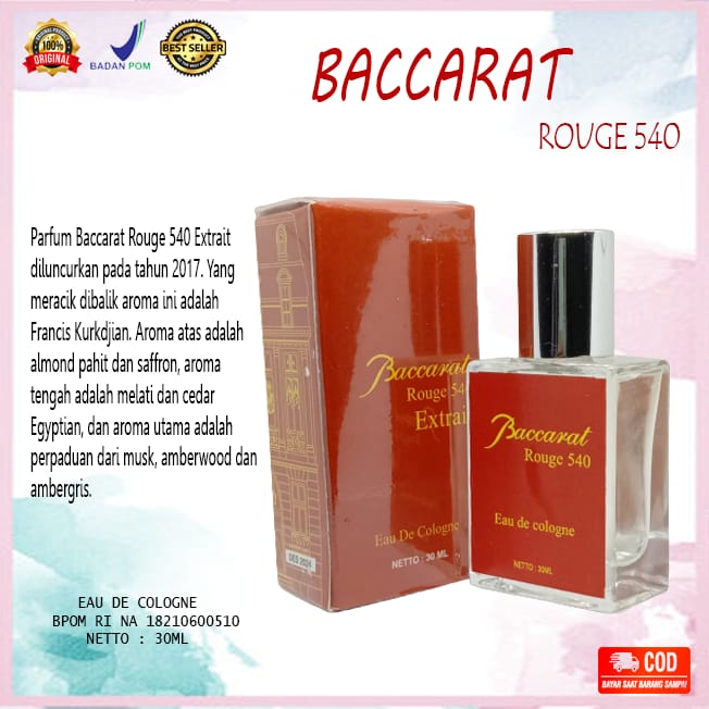 Harga parfume best sale bacarat original