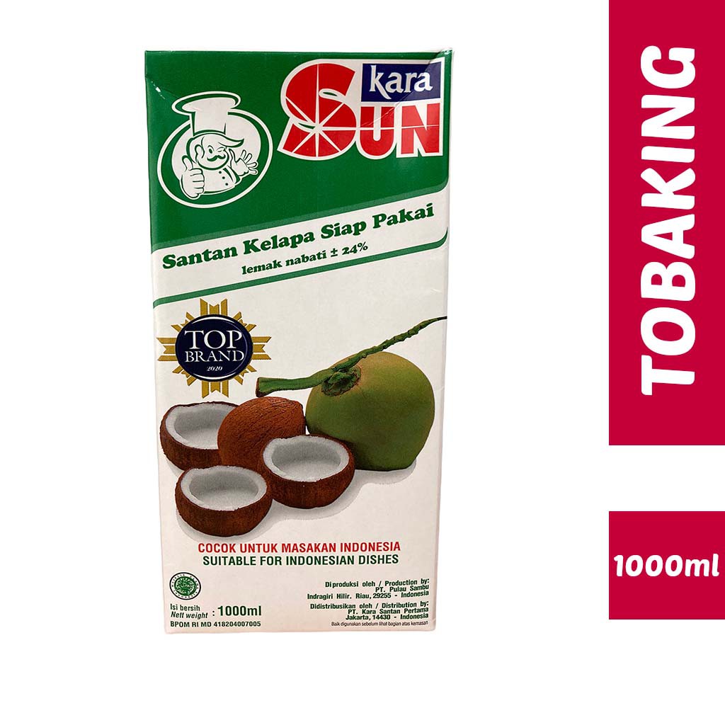 Santan Instan Sun Kara 1 Liter Santan Kelapa Siap Pakai 1000 Ml 