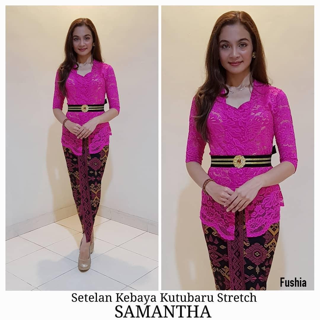 SIXMO - SET Kebaya Jadi Kutubaru Samantha dan Rok Lycra Panjang Kebaya Bali Murah Kebaya Modern Kebaya Pesta