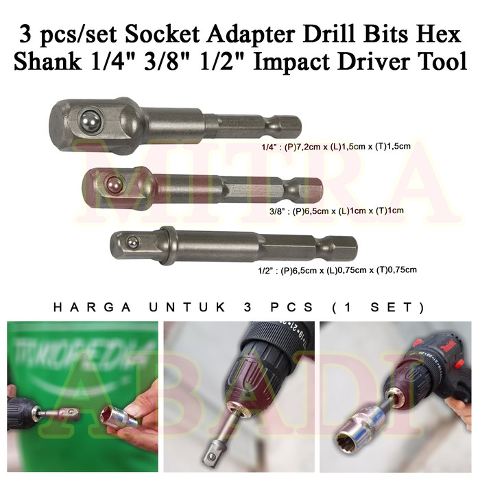 DEWALT Drive Impact Socket Drill Adapter 10 Piece 1/2 3/8 in Extension Tool Set