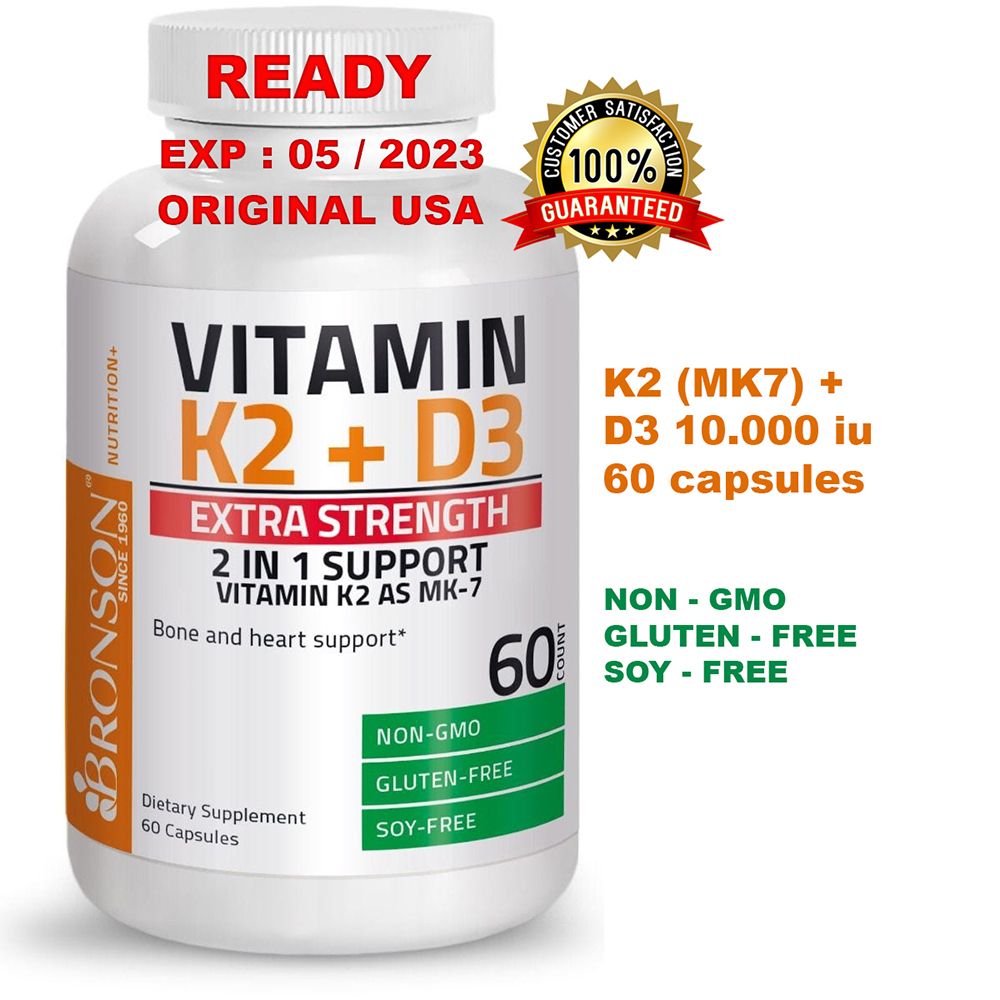 SK36 Extra Strength Vitamin K2 MK7 Plus Vitamin D3 10000 iu ORIGINAL