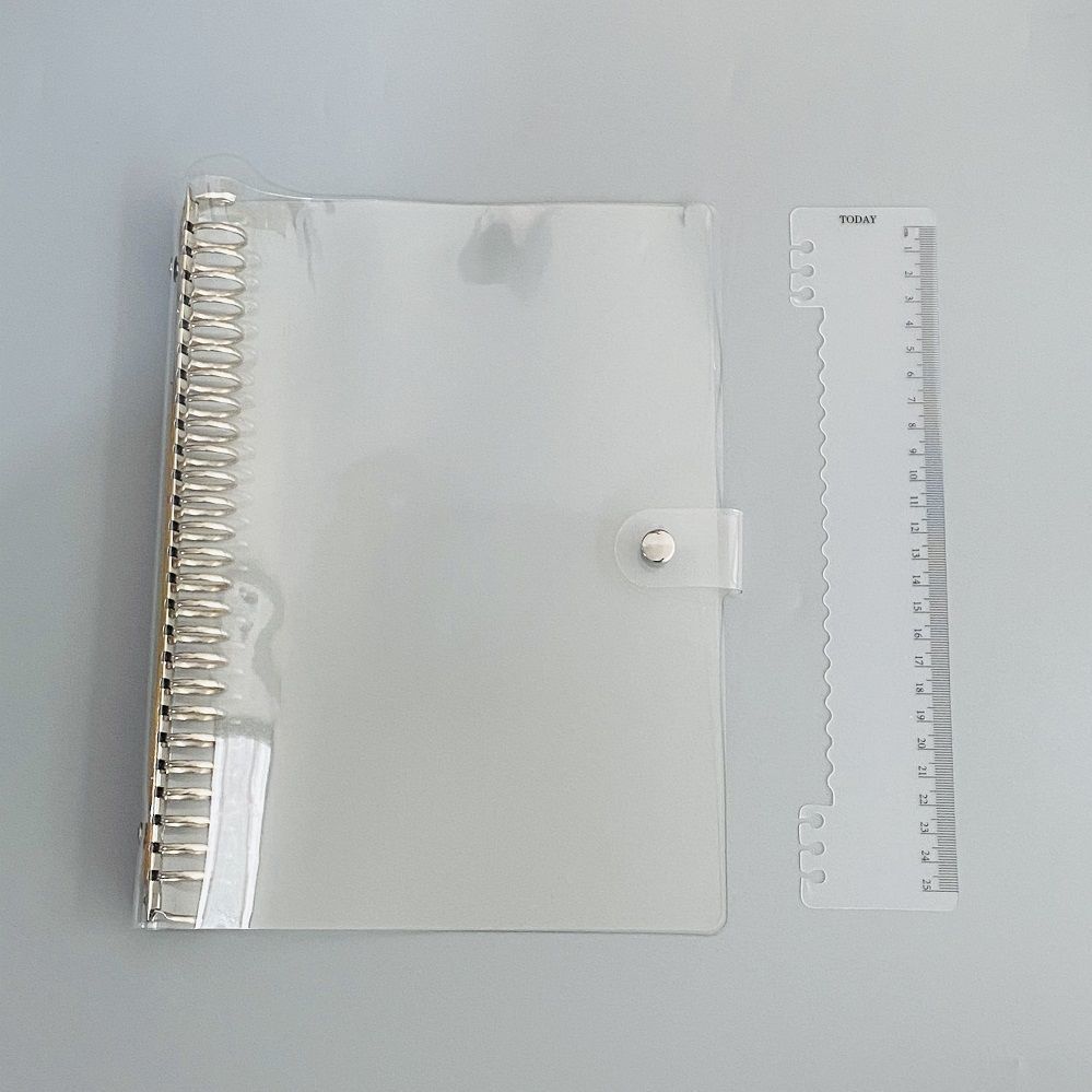 Binder Transparan A5 20 Ring Pvc Clear Cover Binder A5 Transparan Cover Binder A5 Buku Binder A5