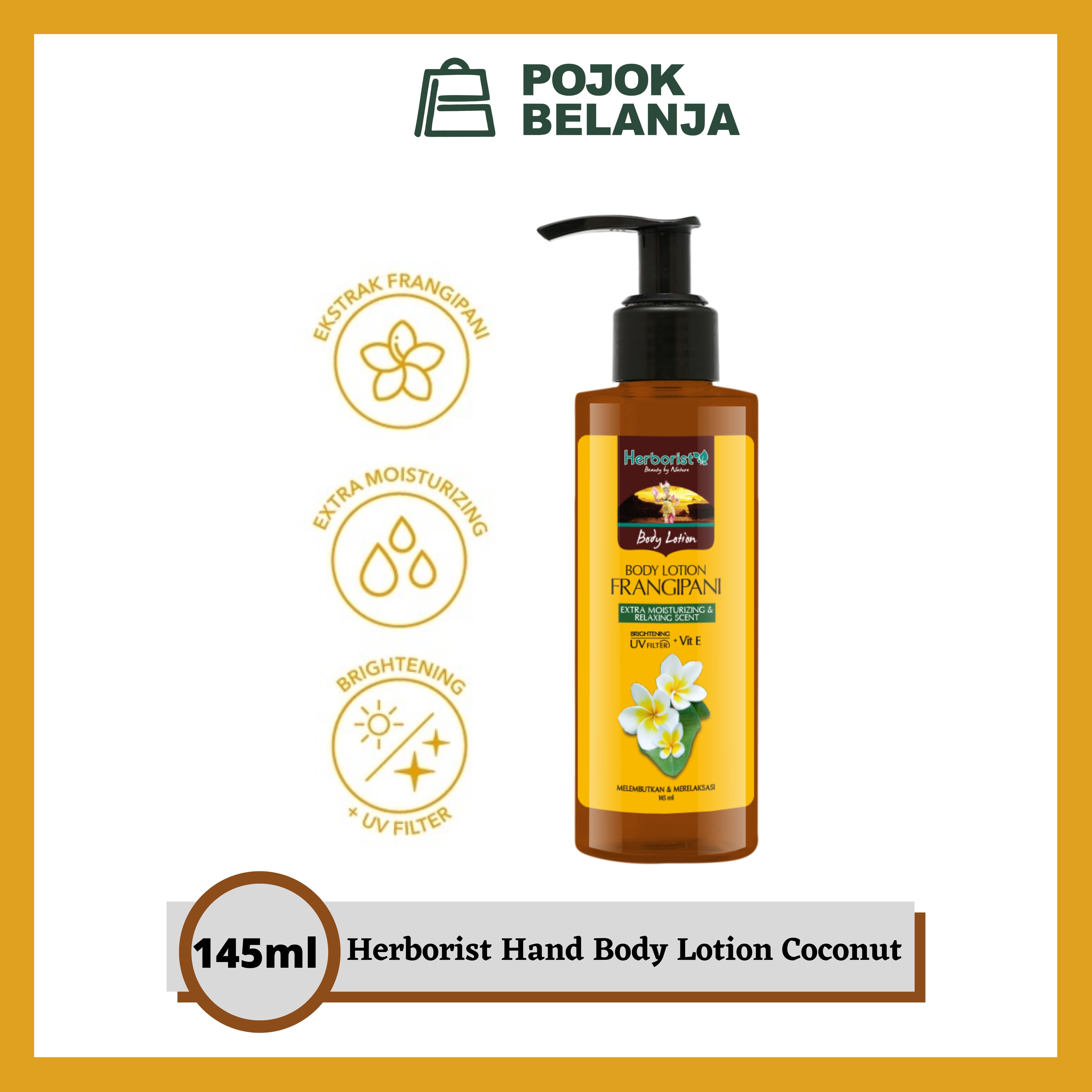 Herborist Body Lotion Frangipani 145 ml Melembabkan Kulit