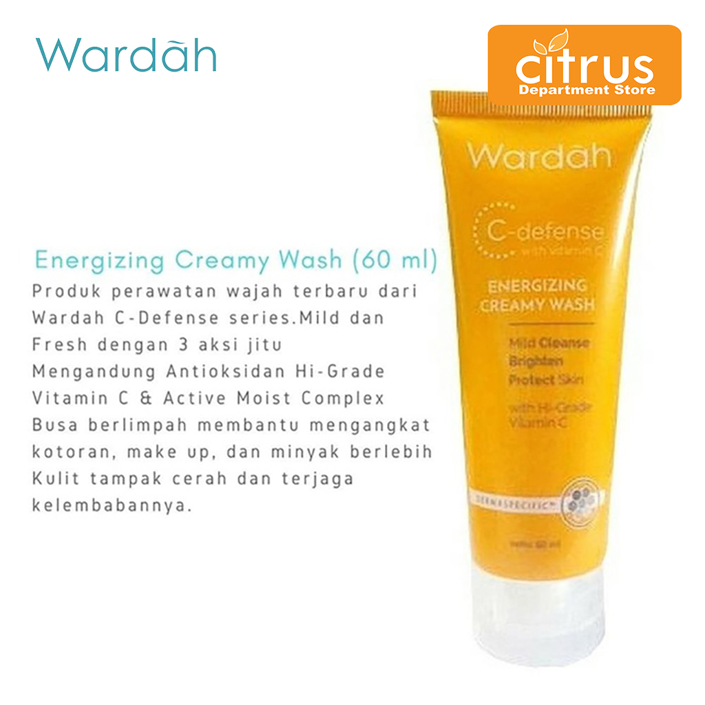 energizing creamy wash wardah