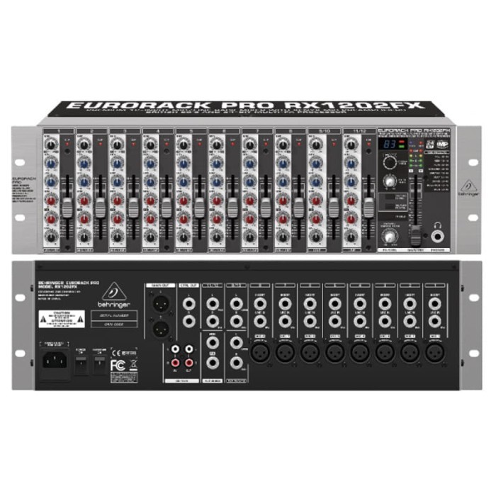 Behringer RX1202FX V2 12-Channel Rackmount Mixer with Mic Preamp