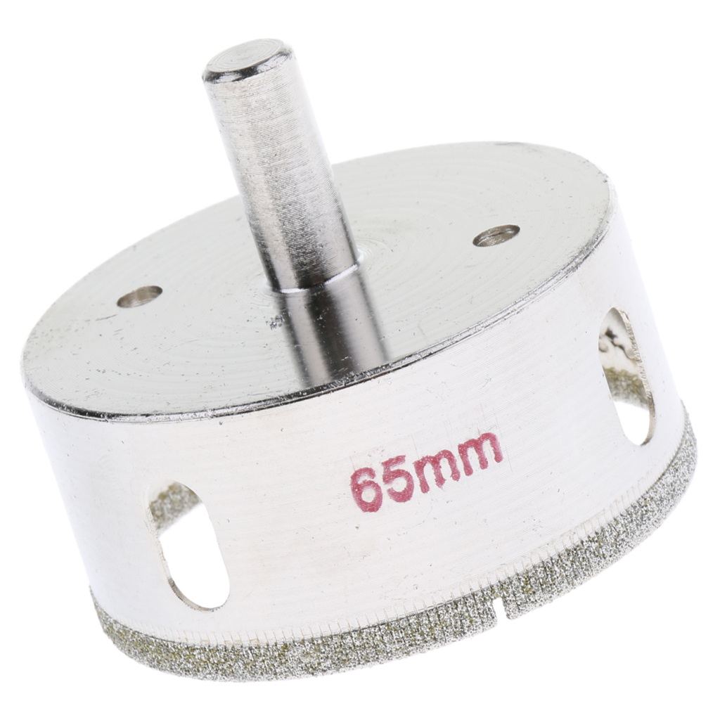Baoblaze 50 -85mm Diamond Coated Drill Bit Hole Saw Cutter Glass Tile Ceramic Marble