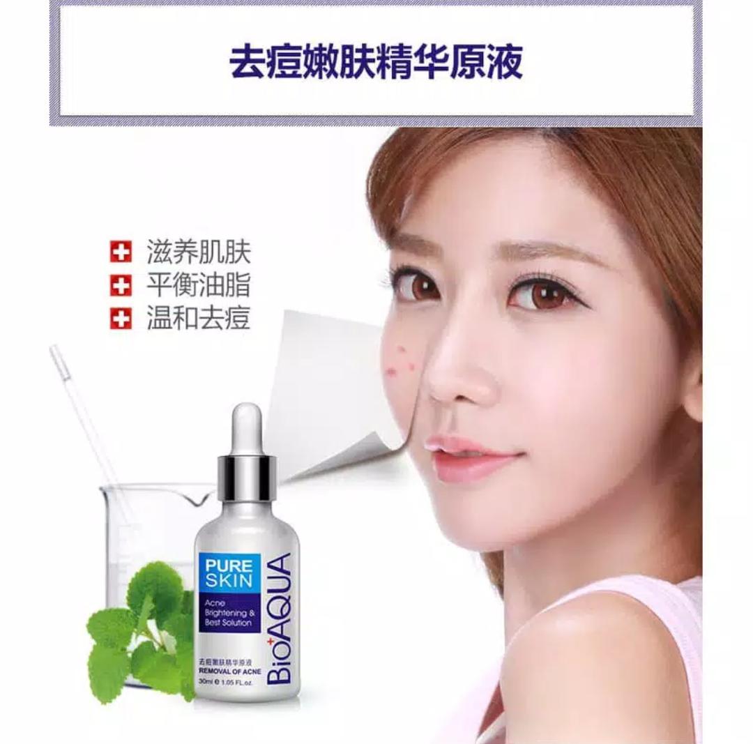 Bioaqua Pure Skin Serum Wajah Anti Acne Removal Serum 30ml Original  Beautycharm - Lazada | Lazada Indonesia