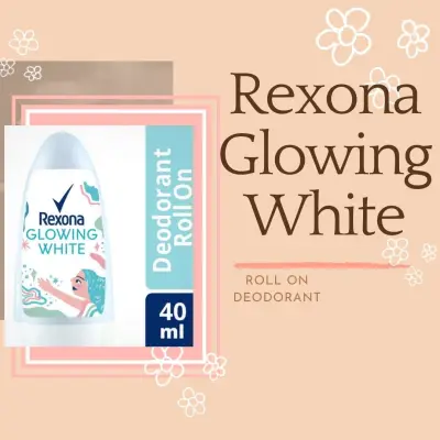 Rexona Glowing White Deodorant Roll On 40 ml/ Perawatan Diri/ Deodorant