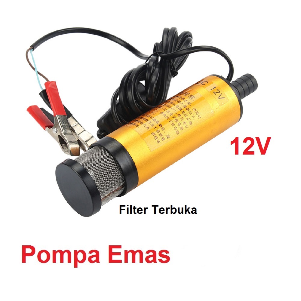 Pompa air celup mini Kecil Portable 12v 24v Diesel Pump Mini Oli Minyak ...