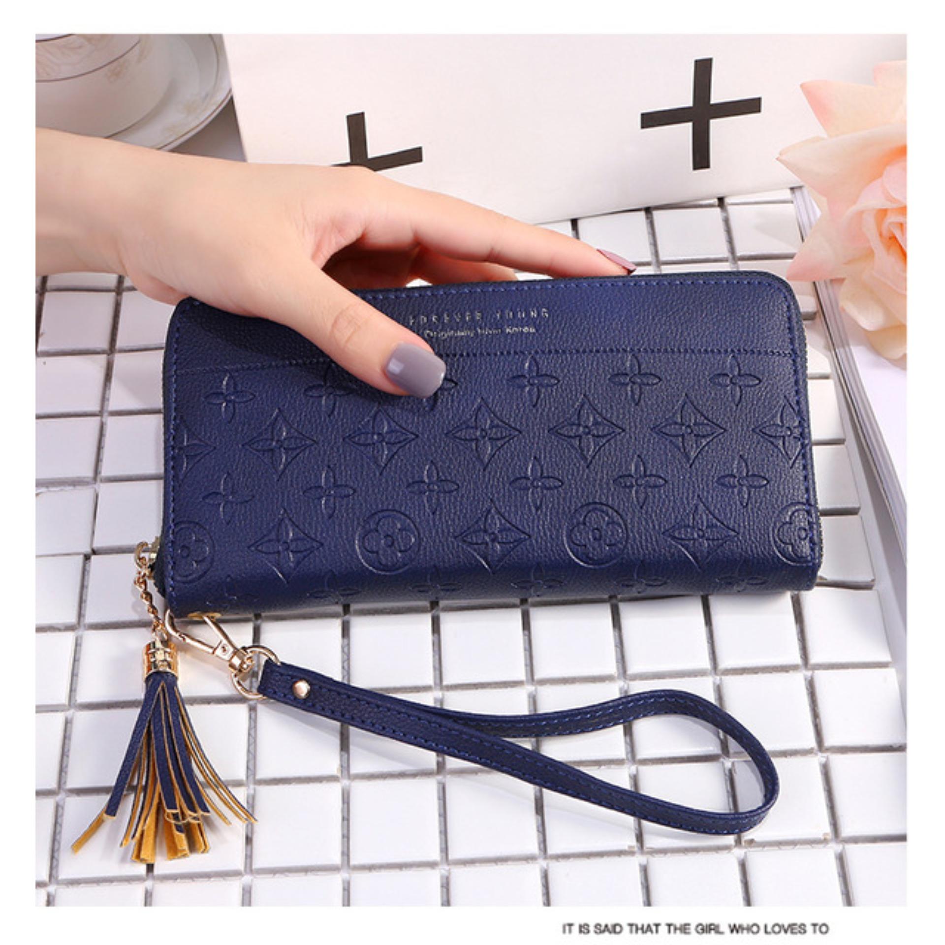 Louis - Dompet Import Korea Wanita Panjang Zipper Forever Young BISA COD