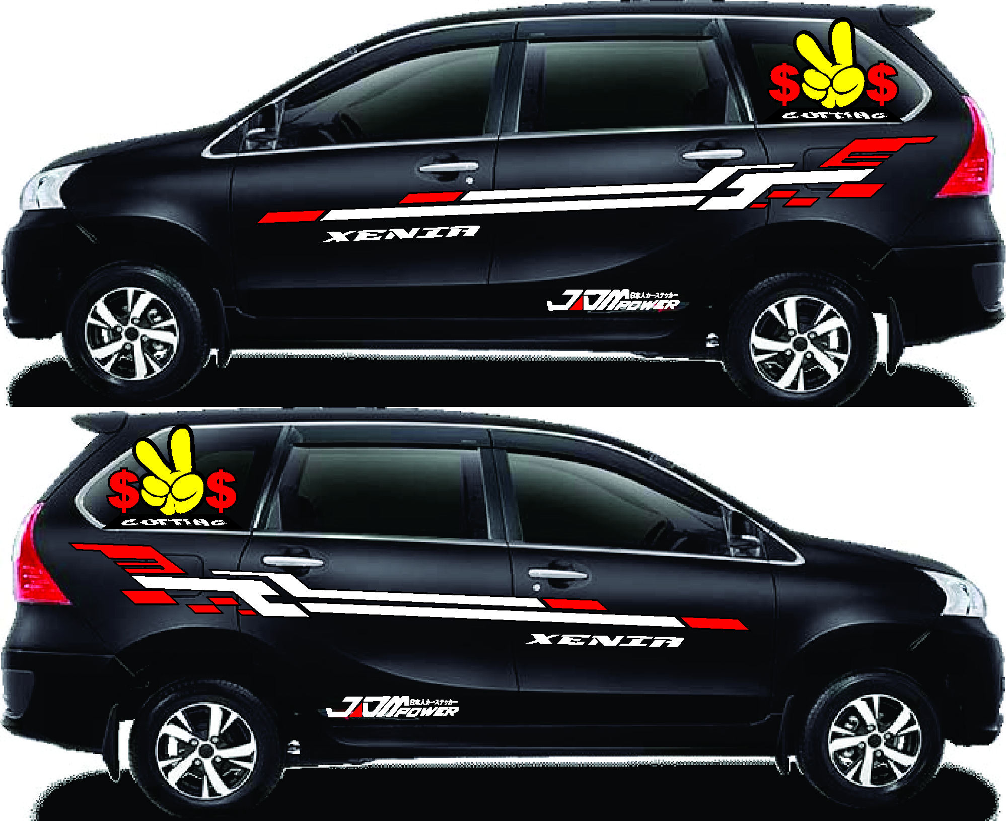 Stiker Mobil Xenia Hitam Lama | Lazada Indonesia