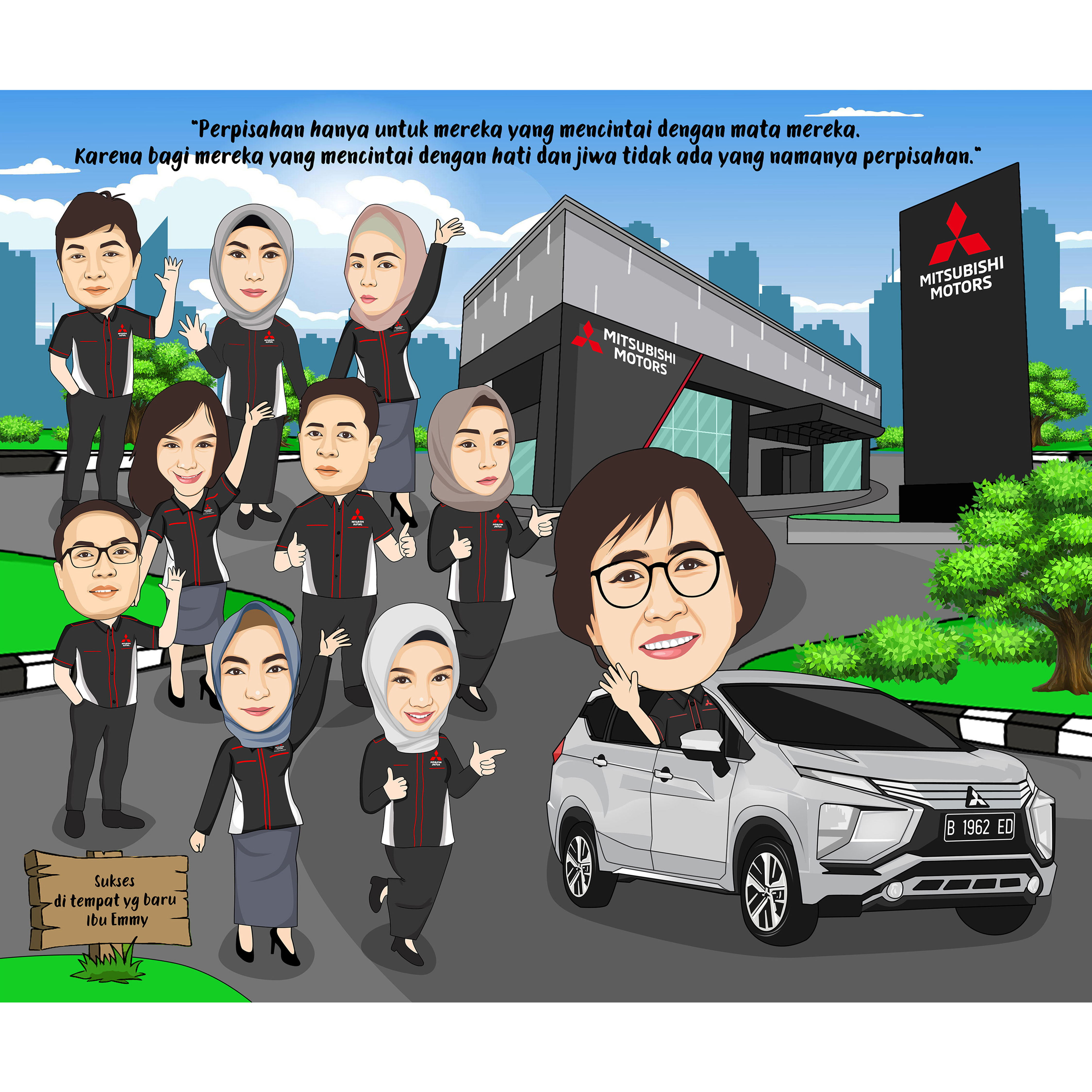 Karikatur Digital, Kado Karikatur, Kado Perpisahan, Kado Pernikahan