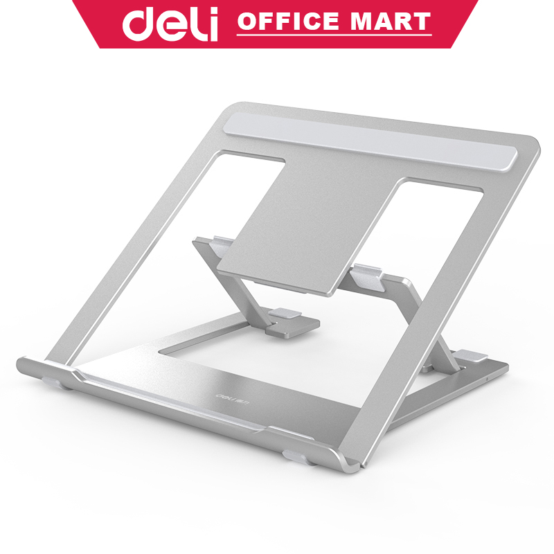 Deli Stand Laptop Dudukan Laptop Holder Laptop Besi Aluminium Penyangga