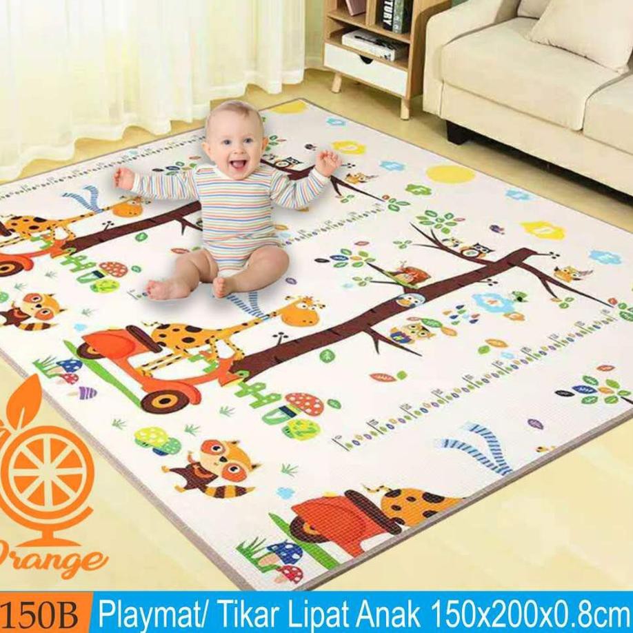 Playmat Karpet Bayi Tikar Anak Ukuran 180x200cm KETEBALAN 0.6 DAN 0.8