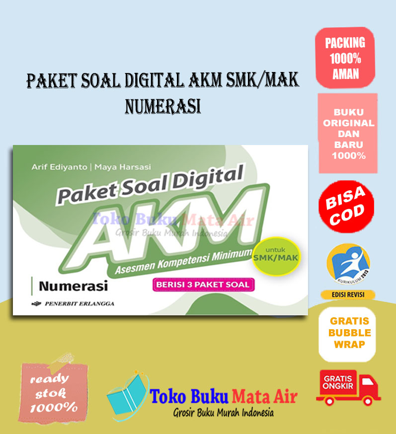 BEST SELLER ORIGINAL PAKET SOAL DIGITAL AKM Untuk SMK/MAK LITERASI ...