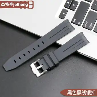 watch watches Accessories Adaptation Rolex Rubber watch watches Strap GMT Green Blackwater Ghost Pin Buckle Silicone watch watches Strap 20 Mm 21mm