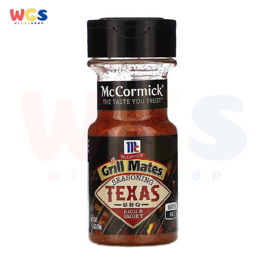 Mccormick Grill Mates Texas Bbq Seasoning Rich & Smoky Gluten Free 70g