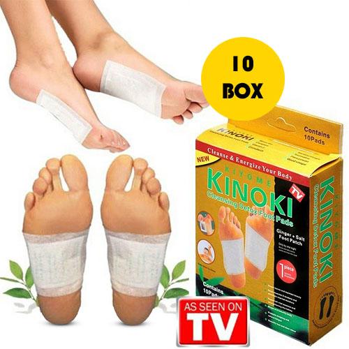 Kinoki Foot Patch Koyo Detox 10 Box Isi 100 Pads - Gold
